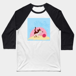 kitty is playing Baseball T-Shirt